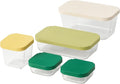 ProTuning HAVSTOBIS Food container with lid, set of 5, transparent/multicolour