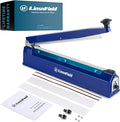 Sealer Pro - 16 inch Impulse Heat Sealer - 5mm Sealing Width - Manual Heat Sealer Machine for All Bags - Most Heavy Duty for Strong, Secure Sealing for Long Term Food Storage, Deep Blue