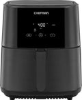 Chefman TurboFry Touch Air Fryer, 8-Qt. Family Size, with Divider Fryer Basket for Dual Cooking Action, One-Touch Digital Controls for Healthy Cooking, Nonstick Dishwasher-Safe Parts, Black
