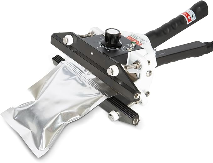 Portable Hand Held Heat Sealer Machine-R-PACK FKR-200, 8 Inches, For Foil Bag, Kraft Bag, Mylar