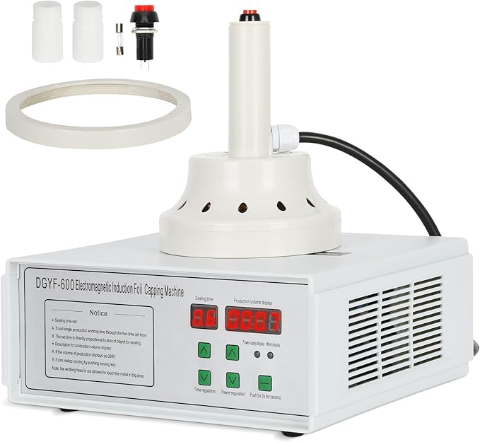 20mm-130mm Portable Handheld Induction Sealer，Bottle Cap Sealer for Plastic, Glass Bottles，Induction Heat Sealer 110V