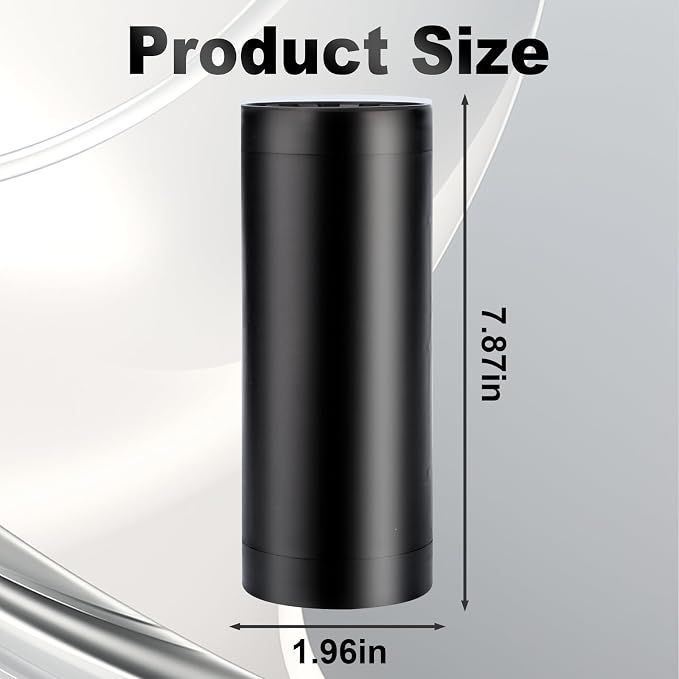 Double Tactical Can Holder, Ultra Chill System, Assault Tactical Insulation Sleeve Fits Two 12oz Slim Cans, 3D Printed for Beer Soda Drinks, Easy Reload for Parties Tailgates (Black)