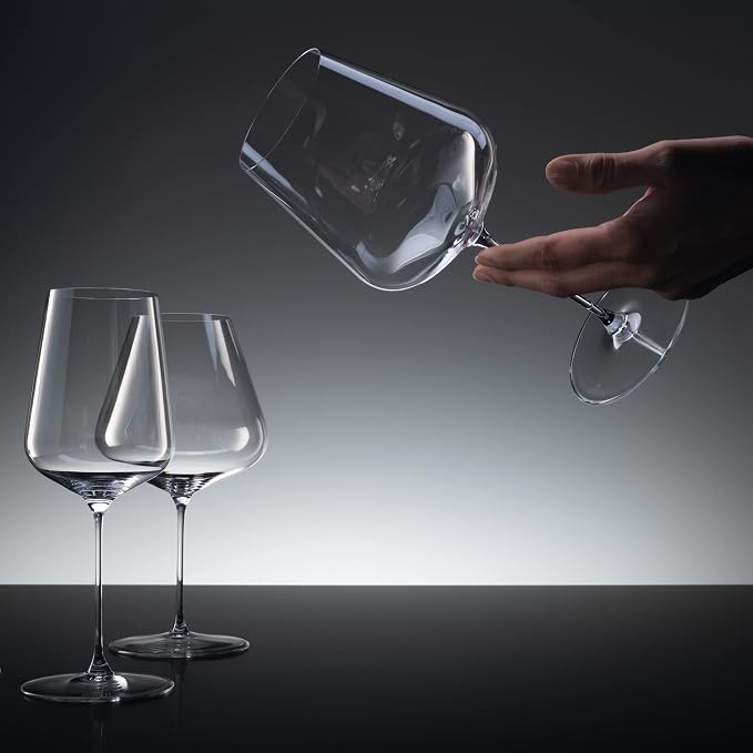 Spiegelau Definition Champagne Flutes, Elegant Crystal Champagne Glasses Gift Set, Perfect for Prosecco, Sparkling Rose, Mocktails, Home Bar Accessories, Housewarming, Wedding Gifts, 9 oz, Set of 2
