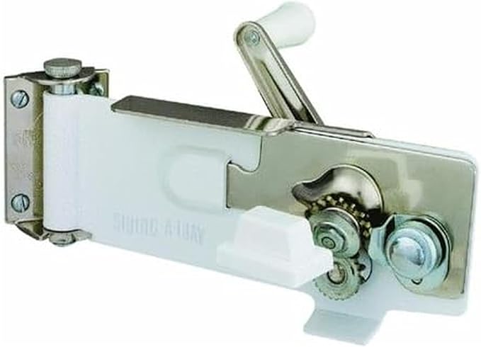 Swing-A-Way Wall Mount Can Opener with Magnet, 1-Pack, White -