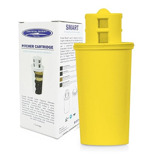 Crystal Quest SMART/Fluoride Removal Water Filter Pitcher Cartridge – Advanced Filtration for Clean, Healthy Water, Removes Contaminants, Long-Lasting, Easy Installation - 1,000 Gallons