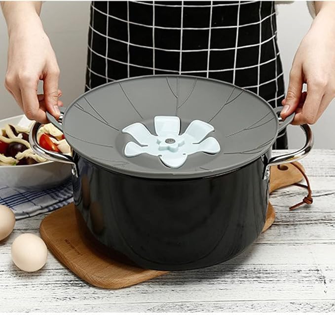 3pcs Silicone Lid Set, Microwave Splatter Cover, Reusable Heat Resistant Lids, Boil Safeguard, Spill Stopper, Multi-Function Kitchen Covers, Fridge Dishwasher Safe