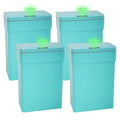 PayLessHere 13 Gallon 50 L Trash Can with Lid Plastic Kitchen Trash Bin Automatic Touch Free Motion Sensor Trash Can (4, Blue)