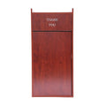 30 Gallon Commercial Trash Can, Wooden Trash Can Cabinet with Tray Holder Garbage Can withTrash Bag for Restaurants, Cafes, Kitchens, and Offices, Durable Garbage Receptacle (Brown)