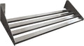 304 Stainless Steel Standard Wall Shelf, Cookware Storage Organizer, Kitchen Wall Pot Pan Rack,With 6 Hooks, Capacity 200 lb (23.5" x 9.5") suitable for Juicer or Coffeemaker