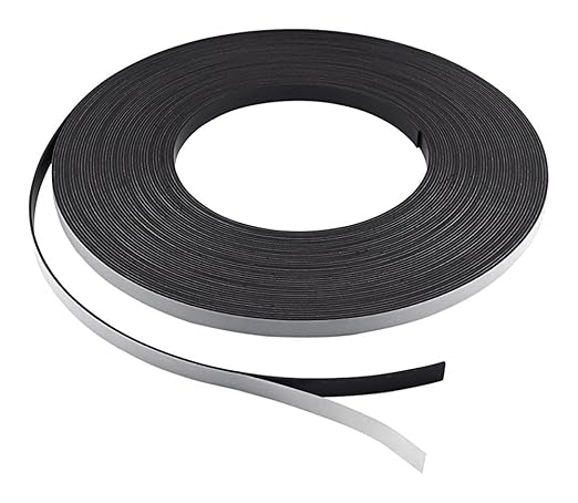 Master Magnetics Flexible Magnet Strip with Adhesive Back - 1/16" Thick, 1/4" Wide, 100' Long, 1 Roll, ZG05A-ABX