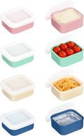 8PCS 1/2 Cup Silicone Freezer Molds with Lid, Silicone Soup Freezer Molds Meal Prep Containers, 1/2 Cup Portions Cubes for Freezing Sauces, Ice Cream, Meal Prep