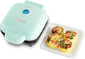 DASH Deluxe Sous Vide Style Egg Bite Maker with Silicone Molds for Breakfast Sandwiches, Healthy Snacks or Desserts, Keto & Paleo Friendly, (1 large, 4 mini) - Aqua (Pack of 8)