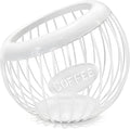 AIYICIII Coffee Pod Holder,K Cup Holder,Large Capacity Kcups Organizer for Counter, Coffee Bar Accessories＆Station Organizer,Pods Storage (White)
