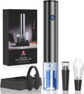 Newise Rechargeable Electric Wine Opener with Charging Base, Aerator Pourer, Vacuum Stoppers & Foil Cutter, Luxury Mothers Day for Mom