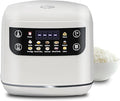 Portable Digital Rice Cooker, 6-Cup (Uncooked)/12-Cup (Cooked) Small Rice Maker with Steaming Basket, Mini Rice Cooker with 2L Removable Nonstick Inner Pot, 10 Menu Options, Auto Keep Warm, 24 Hour Delay Timer, White