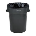 PLASTIC PRINCE 44 Gallon Round Trash Can Garbage Can Gray Waste Container for Home Garage Restaurants Warehouses