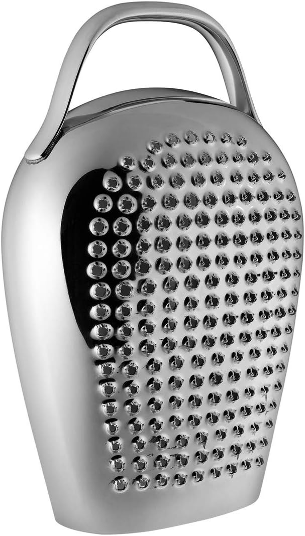 Alessi "Cheese please" Cheese Grater in 18/10 Stainless Steel Mirror Polished, Silver