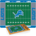 PICNIC TIME NFL Football Field Icon Glass Top Cutting Board & Knife Set, (Parawood & Bamboo)