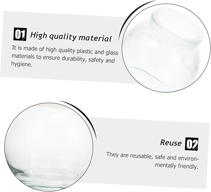 Healifty 2sets Assorted Pudding Bottles with Lids Yogurt Holders Reusable Food Containers for Snacks Jelly and Meal Prep and Easy to Clean 6pcs*2