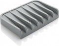 Effilogic Silicone Sponge Holder, Soap Dish, Self Draining Kitchen Sink Organizer, Kitchen Accessories, Medium Grey