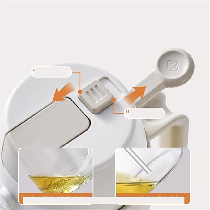Oil Sprayer, Glass Oil Spray Bottle, Sprayer Mister, Continuous With Portion Control, For Cooking,for Kitchen, Air Fryer(WHITE,550ml)