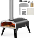 aidpiza Pizza Oven Outdoor 12" Wood Fired Pizza Ovens Pellet Pizza Stove for outside, Portable Stainless Steel Pizza Oven for Backyard Pizza Ovens