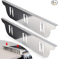 Stove Cover, Stove Guard, Stainless Steel Stove Gap Covers, Heat Resistant & Easy to Clean Stove Counter Gap Cover, Kitchen Stove Counter Gap Cover Eliminates Gap Between Counter & Appliances (2 pcs)