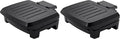 George Foreman® Fully Submersible™ Grill, NEW Dishwasher Safe, Wash the Entire Grill, Easy-to-Clean Nonstick, Black/Grey (Pack of 2)