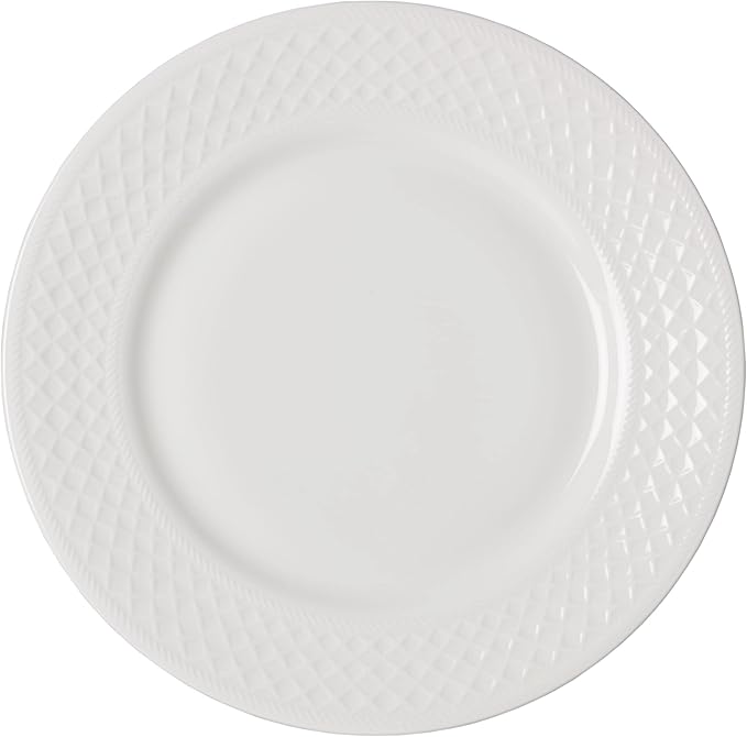 Mikasa Patterson Vegan Bone China Chip Resistant 12 Piece Dinnerware Set, Service for 4