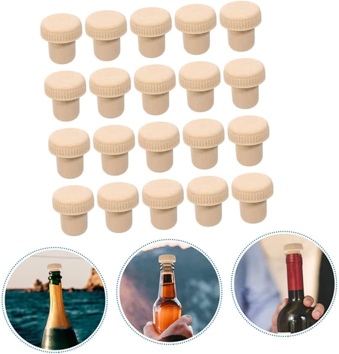 Unomor 60pcs Assorted Color Polymer Wine Bottle Plugs Reusable Sealing Corks for Wine Preservation Airtight Closure for Parties and Home Use