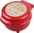 Hyvance Smart Fried Egg Cooker, Automatic Fried Egg Maker for 6 Features like Sunny Side Up, Over Easy, Fully Cooked & More. Auto Power Off, Alarm, Round Shape, Non Stick Coating (Red)