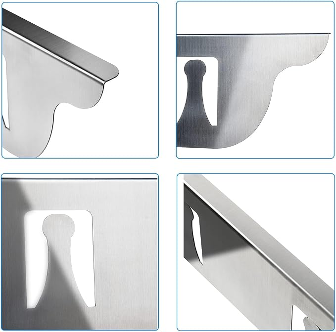 Stove Cover, Stove Guard, Stainless Steel Stove Gap Covers, Heat Resistant & Easy to Clean Stove Counter Gap Cover, Kitchen Stove Counter Gap Cover Eliminates Gap Between Counter & Appliances (2 pcs)