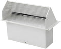 Wall Vent Cap for Broan Exhaust Fan for Kitchen Range Hood Bathroom Exhaust Dryer Vent for 3-1/4" x 10" (white)