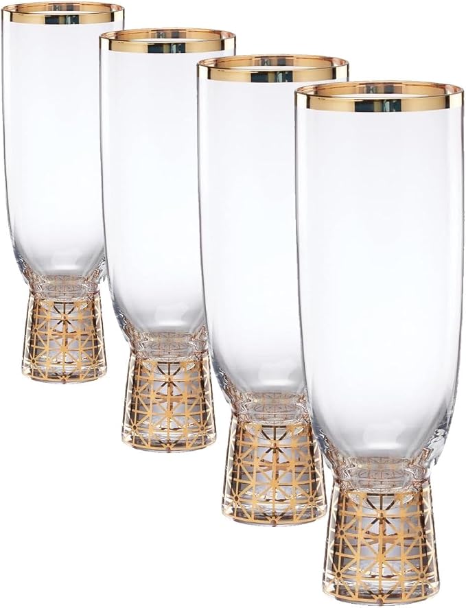 Lenox 897411 Tuscany Classics Gold Frost Flutes, Set of 4 (Pack of 4)