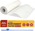 Katbite Heavy Duty Parchment Paper Roll for Baking, 15 in x 210 ft, 260 Sq.Ft Baking Paper with Slide Cutter, Easy to Cut & Non-stick Cooking Paper for Bread, Cookies, Air Fryer, Steaming, Grilling