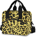 Cheetah Pattern Design Insulated Lunch Bag Reusable Lunch Tote Bag Cooler Bag for Women Men Adult Lunch Box with Adjustable Shoulder Strap Leakproof Lunch Bag for Work School Picnic Camping