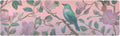 2-in-1 Table Runner Trivet for Hot Dishes Heat Resistant Hot Plate Mat Pad 39x12 Inch Waterproof Table Protector Trivets for Countertop Non Slip Decorative Vintage Birds and Pink Flowers