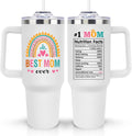LHSCVUFASC Mothers Day Gifts for Mom from Daughter Son, Best Mom Ever Tumbler for Mother Wife, Christmas Birthday Gifts Ideas for Moms, Mama 40Oz Insulated Tumbler Cup