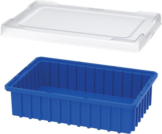 Akro-Mils 33023 Clear Snap On Plastic Lid for Akro-Mils 33220, 33222, 33223, 33224, 33226, 33228 Akro-Grid Storage Tote, (3-Pack)