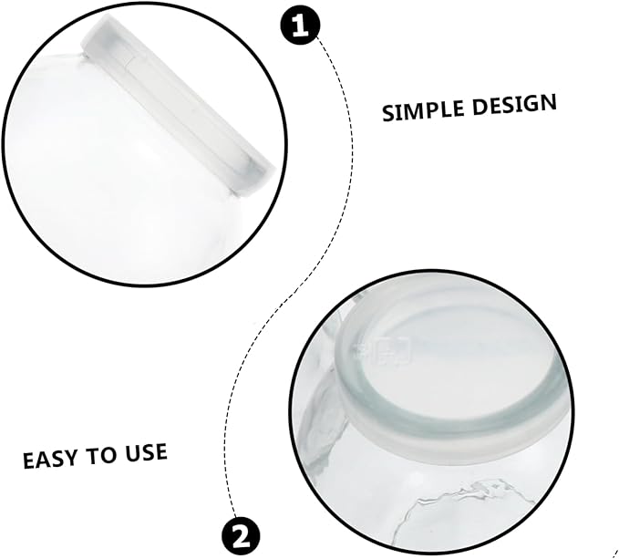 Healifty 1set Assorted Yogurt Bottles Practical Pudding Holders for Milk Juice Drinks Reusable Safe for Parties Events Easy to Clean and Stylish 6pcs