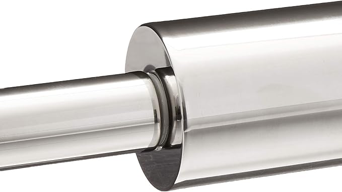 Fox Run Stainless Steel Rolling Pin With Handles, 18" x 2.6" x 2.8"