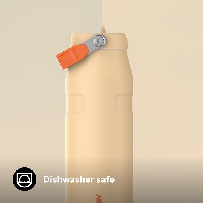 Stanley 1913 Flip Straw Sports Water Bottle 1.06L - Orange Sherbet | 15 Hours Cold - 4 Days Iced - BPA-Free - Leak Resistant - Dishwasher Safe - Fits Cup Holder