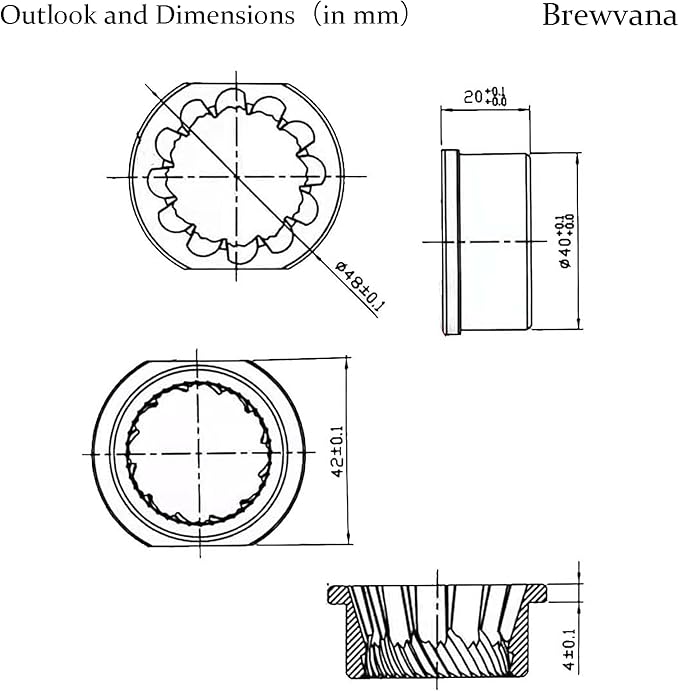Jura Conical Grinder Burr Set Replacement, Jura Cone Millstone Burrs Grinding Suitable for Saeco/Nivona/Miele/AEG automatic espresso machines