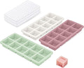 Doasuwish Ice Cube Trays with Lid, 3 Pack 10 Cubes 2 Tbsp. Silicone Ice Cube Trays for Freezer, Perfect for Freezing and Storing Ice Cubes, Chocolates, Sauces, Juices, Fruit Purees and More, BPA Free