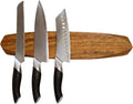 Ibyx Acacia Magnetic Knife Strip - Knife Holder for Counter - Universal Magnetic Knife Holder Fits All Knife Sets - Modern Kitchen Knife Storage - Solid Wood & Strong Magnets (16 Inches)