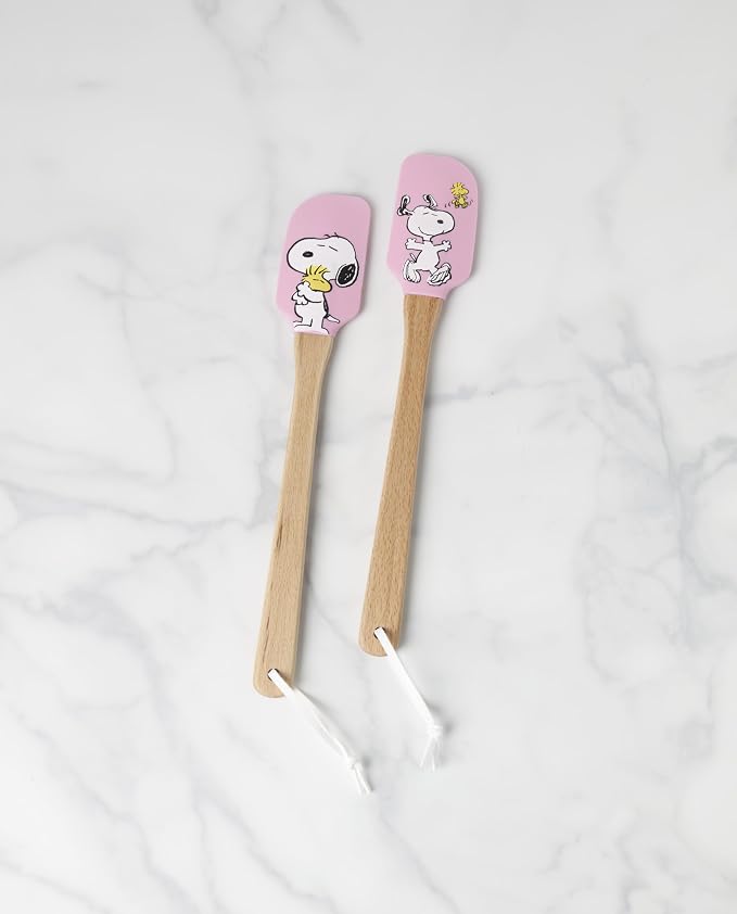 Lenox 898261 Chef Snoopy Spatulas, Set Of 2, Pink
