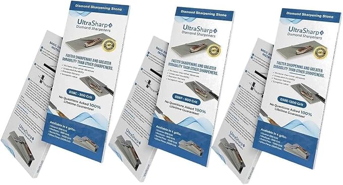 Ultra Sharp II Diamond Sharpening Stone Kit - Coarse/Medium/Extra Fine
