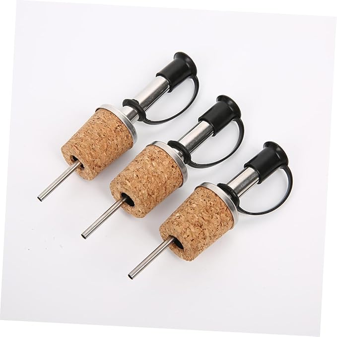 Ciieeo 3sets 8pcs Wine Pourer Cork Wine Stopper and Spout for Dispensing at Parties Weddings and Events and Convenient 8pcs*3