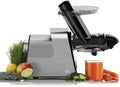 Anybear Masticating Juicer Machines, 3.5" Large Feed Chute Cold Press Juicer Fit Whole Fruits Vegetables with Quiet Motor | 5 Speed Modes | Easy to Clean with Brush | BPA Free (Silver & Black)