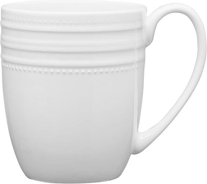 Mikasa Kamryn Vegan Bone China Lightweight Set of 4 Mugs, 13.5 Ounce